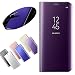 Produktbild Nadoli Galaxy Note 8 Spiegel Hülle,Mirror Effect PU Leder Hülle Transparent Case Cover Handytasche Book PC Hart Flip Standfunktion für Samsung Galaxy Note 8,Rot Lila