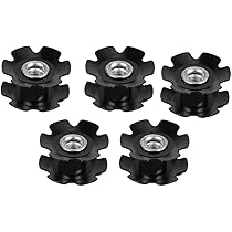 ONIPAX 5-Piece Star Nut Set For MTB/Road Bike Headset - 1-1/8\" (28.6mm) Fork, Made In Taiwan, High Quality