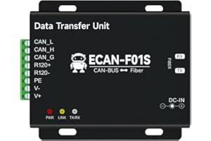 EBYTE CAN zu Glasfaser-Transceiver, 20 km Übertragung, CANBUS ECAN-F01S, Hochgeschwindigkeits-Datenkonvertierung, Baudrate, 5 - 1 m