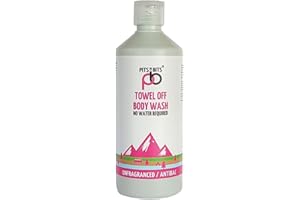 Pits And Bits Rinse Free Body Wash, Fragrance Free, No Additional Water Or Rinsing Required 500ml