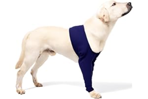 KCLKDA Dogs Anti-licking Protection Sleeve, Dog Surgery Recovery Sleeves to Stop Licking Wound Dog Leg Wound Protector Sleeve Avoid Wound Infection for Pet Front Leg Injury Recover Sprains