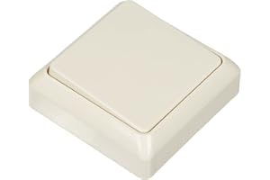 Schneider Electric Elso 506200 Taster 42V/1A Aufputz RENOVIERUNG perlweiß, Made in Germany