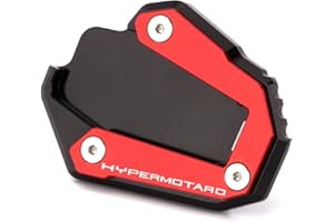 Modeer Pour Ducati Hypermotard 939 SP 2016-2022 Hypermotard 950 SP 2018-2022 - Support latéral pour moto CNC - Plateau grossissant - Hypermotard939 Hypermotard950 - Accessoires (rouge/noir)