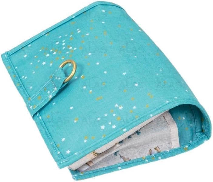 FİGİZA® Baby Alt Açma Bakım Çantası – Soft Yeşil | Erkek Bebek Alt Değiştirme Organizeri, Taşınabilir Bakım Çantası, 24x40 cm