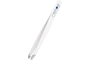 REMOS PROFESSIONAL BODY CARE REMOS Pince à épiler en acier inox élimine les poils les plus fins blanc