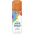 Temporary Hair Color Spray Wash Out Washable Party Fancy Dress Up Accessories Party Halloween Hairspray 133ml (1, Orange HairSpray)