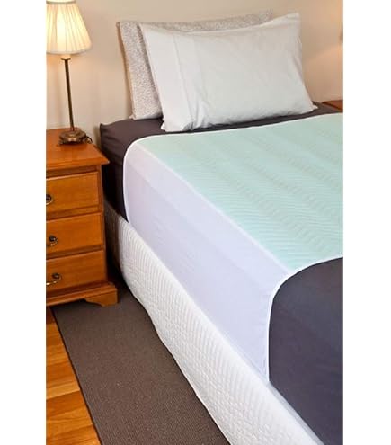 Big Size Washable Bed Pad/XXL Incontinence Underpad Stain Resistant Heavy Weight - 36 X 72 - Jumbo Mattress Protector - Blue - View #5