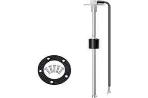 PIOUSUNT Kraftstoffstandssensor, 200mm Füllstandssensor, Boots-Kraftstoffsender, Kraftstofftank Sendeinheit, passend für Kraftstoffanzeige Wasserstandsanzeige, 0–190 Ohm mm für Wohnmobile, Boote