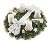 Produktbild Dominik Blumen und Pflanzen, 751355 Adventskranz Schneeflöckchen, 30 cm, weiß