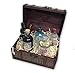 Produktbild Gin Geschenkidee - Schatzkiste mit 5x Gin Miniaturen / Piraten Schatztruhe | Das perfekte Männergeschenk