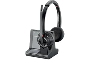 Plantronics Bluetooth DECT Headset Savi stereo Nicht Skype for Business zertifiziert Nero