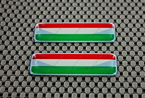 Preisvergleich Produktbild Ungarn Flagge 3D Aufkleber Aufkleber Set