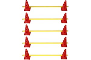 Boje Sport Lot de 5 Haies de Coordination, Jaune-Rouge - 10x MZK23r 5X 100y