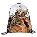 Produktbild ERCGY Storks In The Nest On Top of The Horn Drawstring Backpack Beam Mouth Yoga Sackpack Rucksack Shoulder Bags for Men & Women