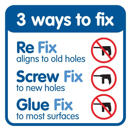 Croydex Flexi-Fix Epsom Handtuchstange - 3