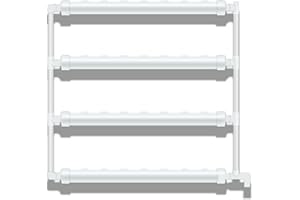 YUNRUX 36 Löcher Hydroponisches System Wand befestigtes Hydroponic Site Grow Kit 32mm Hydrokulturanlagen Garden System Wasserversorgungsrohr Hydroponic Pipe Einseitiges Anzuchtgestell ohne Erde