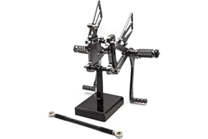 NICEDOLL CNC ZX7R 91-03 Moto Poggiapiedi Rearset Pedane Set Posteriore Pedale Ninja ZX-6R ZX6R 1995-1997, Ninja ZX7R ZX750 ZX-7R ZX-7 1991-2003, ZX-9R ZX9R 1994-1997 Titanium