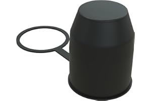‎CXTM CXTM Anhängerkupplung Schutzkappe mit Sicherungsring Abdeckkappe mit Schlaufe für Auto Kugelkopf-Kupplung Kugelschutzkappe schwarz(Ball Cover with Hook)