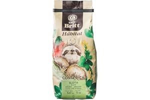 CAFE BRITT Café Britt | Gourmet kawa z Kostaryki | Habitat Blend - leniwiec | 100% Café Arábica | koszerna, bezglutenowa | mielona | opakowanie 340 g