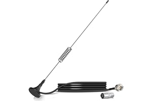 Bingfu Antenne Radio Dab FM Interieur 75 ohm Base Magnétique Compatible avec Amplifiée Récepteur Chaîne Stéréo Sintonizzatore HiFi