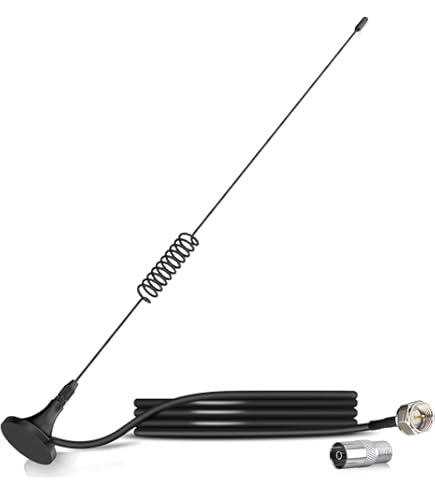 Antenna DAB/FM Bingfu Con Base Magnetica - Telescopica, Cavo 3m, Adattatori Included - Foto 9