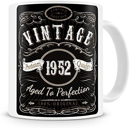 Fresh Buzz Clothing Vintage 1955 Aged to Perfection - 66th Birthday Gift/Present - Coffee Mug