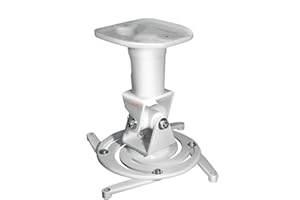 MYWALL My Wall H16-1WL - Supporto da soffitto per proiettore, portata massima 15 kg, distanza dal soffitto 225 mm, colore: Bianco