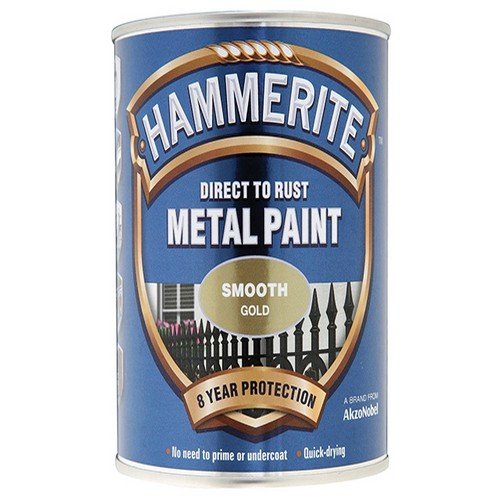 Preisvergleich Produktbild HAMMERITE Direct To Rust Smooth Finish 750ml Gold
