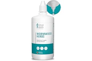 Animal Supply Wurm-Kraut Liquid Tropfen flüssig XL 110ml, Wurmkur sekundierend für alle Haustiere, Hund, Katze, natürliche Rezeptur, Wurmmittel sekundierend, kein Anthelminthikum