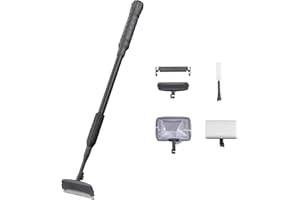 Carefree Fish 4IN1 Aquarium Cleaning Tools Long Handle Adjustable Length 18~24Inch Fish Tank Cleaner Kit Alage Scraper Scrubber Brushes Set