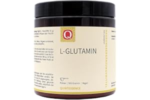 ‎QUINTESSENCE WISSEN, WAS GUT TUT. Quintessence L Glutamin Pulver 500g - Natürlich vegan aus Fermentation gewonnen, Ohne Zusatzstoffe, 100% Reinstoffqualität, Sehr gute Bioverfügbarkeit, Produziert in Österreich
