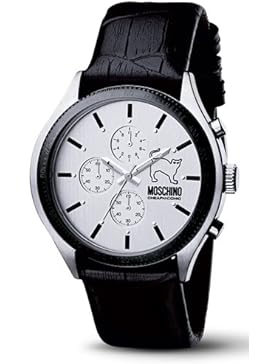 MOSCHINO WATCH LET'S TURN BLACK CHR GENT SS SILVER DIAL MW0067