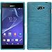 Produktbild PhoneNatic Case für Sony Xperia M2 Hülle Silikon blau, brushed + 2 Schutzfolien