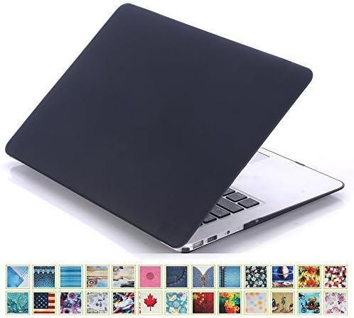 DHZ New MacBook Pro 13 Case (2016 Release Model:A1706/A1708 Only),Hard Case Shell Cover and Gift Keyboard Skin for Macbook Pro Retina 13 Inch with/without Touch Bar - Smooth Finish Black
