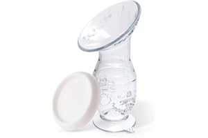 Bestele Tiralatte Manuale, 100ml Silicone Coppa per la Raccolta del Latte Materno Tiralatte per Allattamento e Pappa, BPA Senza Tiralatte Biberon Pompetta Ventosa per L'allattamento