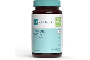 HealthKart HK Vitals Fish Oil Capsule For Men And Women, 60 Omega 3 Fish Oil Capsules (1000mg Omega 3 with 180 mg EPA & 120 m