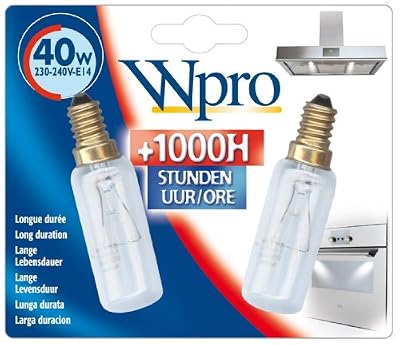 Wpro LMH009 Blister de 2 Ampoule E14 T25L 40 W 230-240 V
