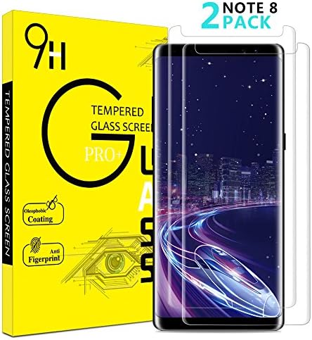 AAJO Samsung Galaxy Note 8 Screen Protector, [2 Pack] Galaxy Note 8 Tempered Glass Screen Protector, [Case Friendly] 9H Hardness,Anti-scratch,Bubble-Free,Anti-Fingerprint HD Screen Protector Film