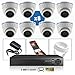 Produktbild Überwachungskamera-Set, 8 Überwachungskameras POE Pro Full HD 1080P Sony 2,4 MP – 6000 GB, 6 Kabel 30 m + 2 x 20 m, ohne Display