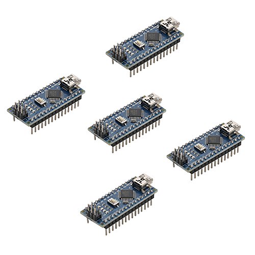 Keywish Mini USB Nano V3.0 Module, ATmega328P 16MHz 5V ,Development Board for Arduino IDE AVR Micro Controlle(pack of 5)