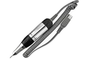 KADS Máquina de manicura eléctrica profesional para taladro de uñas, lima de pedicura, pulimento, forma de bolígrafo, herramienta acrílica, producto de cuidado de dedos de los pies (negro)