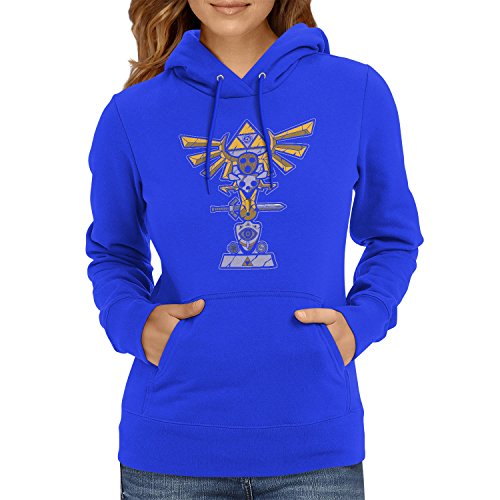 Preisvergleich Produktbild TEXLAB - Triforce Totem - Damen Kapuzenpullover, Größe M, marine