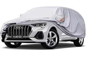 GUNHYI Autoabdeckung Wasserdicht und atmungsaktiv, Vollgarage Autoplane mit 6 Schichten Material zum Schutz vor Regen, Schnee, Sonne im Winter. Abdeckplane Geeignet für SUV 4X4 (Bis zu 460 cm) YM