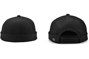 D DOLITY 2 Pièces Bonnet Docker en Coton pour Pur Homme