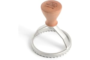 Marcato SC-T80-CLS stampino, Rotondo, 80 mm, Alluminio e Legno, Opaco, Linea Premium.