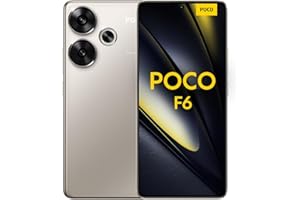 Xiaomi Poco F6 - Smartphone de 8+256GB, Snapdragon 8s Gen 3, Pantalla AMOLED de 120 Hz, Carga Turbo de 90W, cámara Dual de 50MP con OIS, Titanio (Versión ES)
