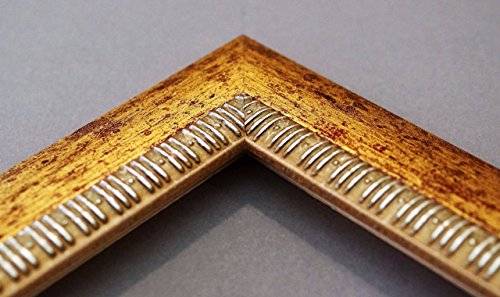 Spiegel Wandspiegel Badspiegel – Turin Gold 4,0 – handgefertigt – 200 Größen zur Auswahl – Antik, Barock – 50 x 130 cm FM - 5