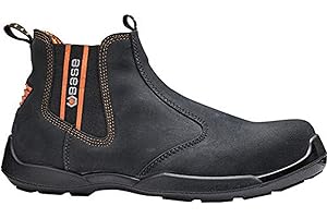 BASE Protection Dealer S1P SRC Zapato de Seguridad, Talla: 41, Color: Negro/Naranja, B0652BKO41