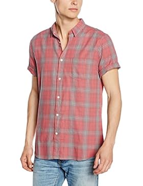 New Look Herren Freizeithemd Washed Check