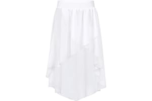 IEFIEL Falda Corta de Danza Ballet para Niña Falda Gasa Clásico para Práctica Rendimiento Cintura Alta Falda de Baile Patinaje Artístico Jazz Dancewear